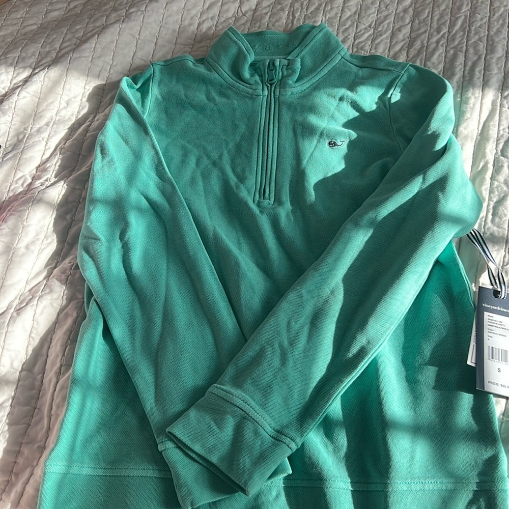 Boys half zip long sleeve knit, vineyard vines